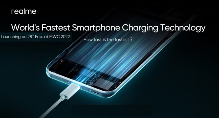 Realme is going to introduce “World’s fastest smartphone charging” on 28th of Feb